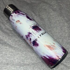 Tie Dye Swirl Ivory Ella Water Bottle